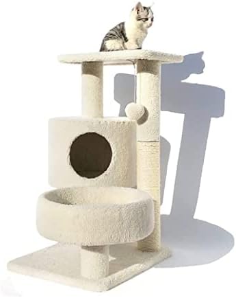 חתול גרוד חתול טיפוס מסגרת חתול מגדל עץ פשוט חתול ריהוט סיסל חתול גרוד חסון קפיצות פלטפורמת חתול גרדן מוט מגדל