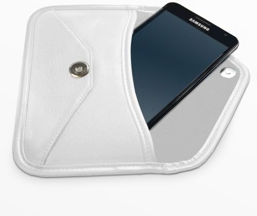 מארז Boxwave תואם ל- Nuu Mobile A5L - כיס מסנג'ר עור מובחר, עיצוב עטיפת כיסוי עור סינטטי לניו