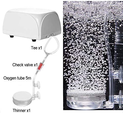 ליסה אקווריום משאבת אוויר עם אביזרים, קטן שקט אקווריום מים משאבות, משאבת חמצן עבור ישים דגי טנק 0.5-1.5