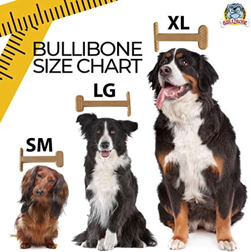 Bullibone Brusher: ניקוי שיני כלבים צחצוח מקל מברשת שיניים - צעצוע לכיסת שיניים לניילון ניילון לאורך