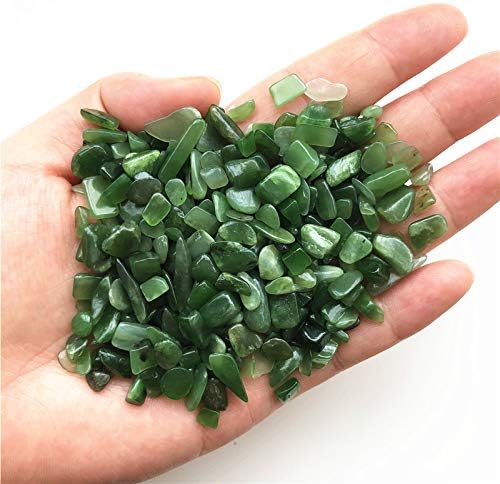 Ertiujg husong306 50g 5-7 ממ ירוק טבעי ג'ספר ירקן אבן מלוטש רייקי צ'אקרה ריפוי קריסטלים טבעיים ומינרלים