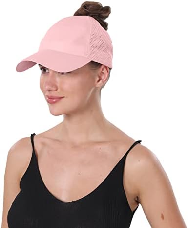 HADM נשים קוקו כובע ללא גב כובע מתולתל שיער בייסבול כובע כובעי ריצה מתכווננים כובע משאית כובע