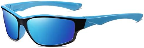 Kioytlik משקפי שמש חדשים TR עם עדשת מראה של UV400 Sprotection, משקפי שמש ספורטיבי גברים