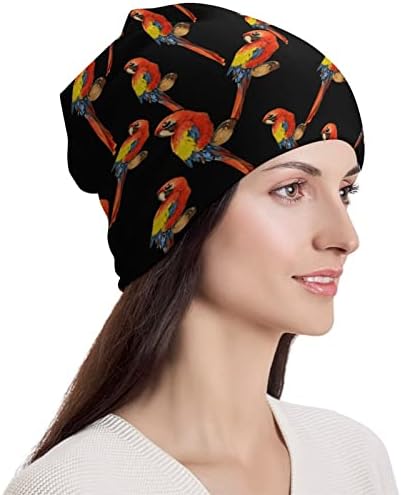 Allah Parrot Macaw Unisex Beanie כובע כובע גולגולת חמה כובע כובע כובע שינה מזדמן בגודל אחד