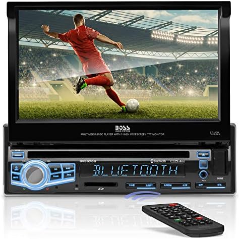 מערכות שמע בוס BV9976B נגן DVD לרכב-DIN יחיד, שמע Bluetooth ושיחות, מיקרופון מובנה, CD-USB-SD-AIX-in-AM