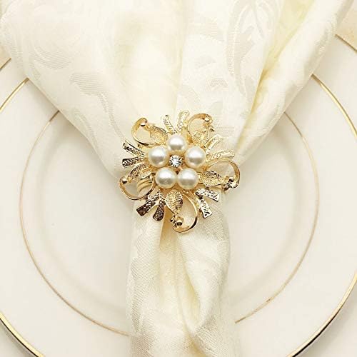 טבעת מפית מפית טבעת שולחן פיות אבזם אבזם פרח זהב יהלום מפית טבעת פה טבעת טבעת מפית טבעת דגם חדר