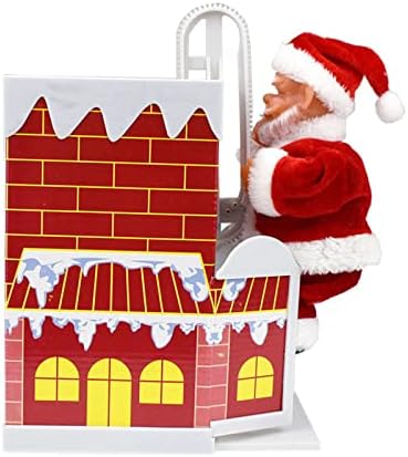 קישוט לחג המולד - ארובה טיפוס חשמלי תלויה בסנטה קלאוס חג המולד מקורה קישוט חיצוני מקורה מחלון