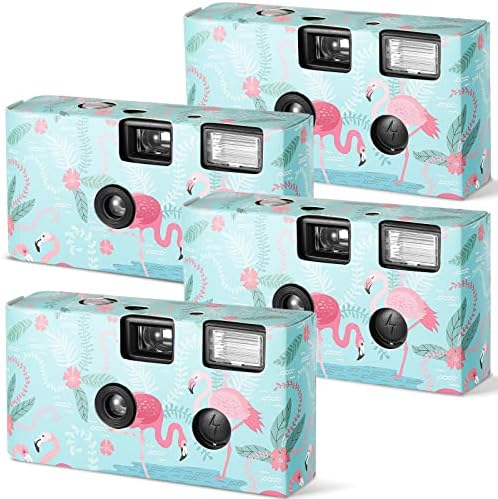 4 חבילה חד פעמי מצלמה לקיץ, 34 ממ לשימוש יחיד מצלמה עם פלאש חד פעמי מצלמות אחד זמן מצלמה לאיסוף