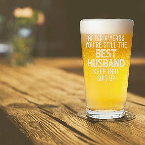 וראקו אחרי 4 שנה אתה עדיין הבעל הכי טוב פיינט כוס בירה בשבילו מתנת יום הולדת תזכורת מצחיקה של השנה