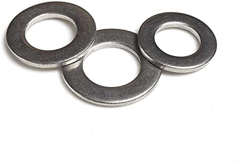 מכונת כביסה של Nabubv Liujia-Flat 304 Washers Washers Washers שטוחים M1.6-30 מכבשי מישור נירוסטה, צמצמו את החיכוך