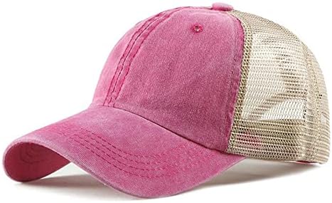 קרוגו גברים של מתכוונן רשת חזרה כובע מעוקל ביל סנאפבק רשת בייסבול כובע רטרו שטף נהג משאית כובע לנשימה שמש כובע