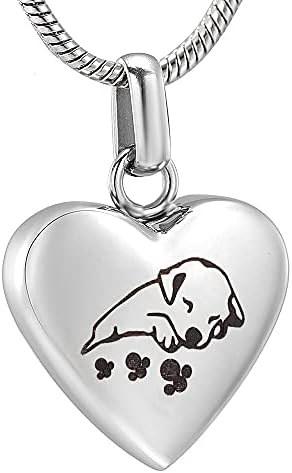 804 מגולף חמוד שינה כלב בלבי נירוסטה שריפת גופות כד שרשרת עבור חיות מחמד אפר זיכרון תכשיטים