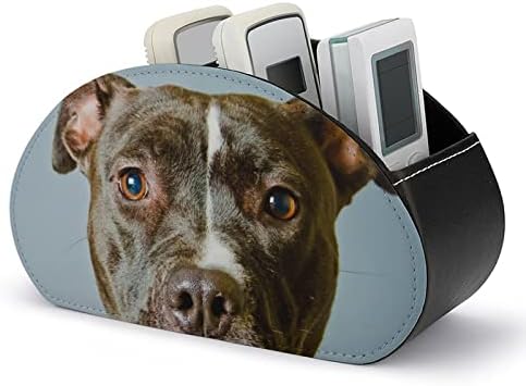 פיטבול כלב עור שלט רחוק מחזיק עם 5 תאים משרד אחסון תיבת שולחן העבודה מגש