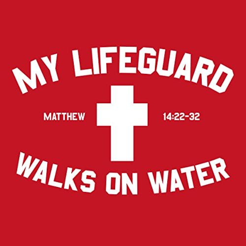 Kerusso Men's My Guard Walks על חולצת טריקו מים - אדום -