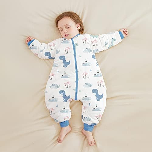 חליפת שינה לתינוקות של USBETTAS, כותנה חכמה תרמוסטטית מעבר שינה שק שינה 1.0 טוג