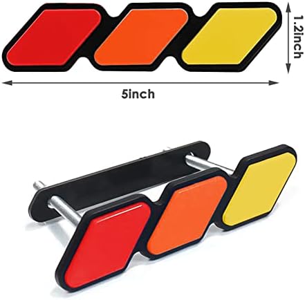 SICSHTOP TRI -COLOR סורג סמל סמל תג קישוט אביזרים תואמים לפורד טקומה 4 רונר טונדרה סקויה RAV4 HIGHLANDER,