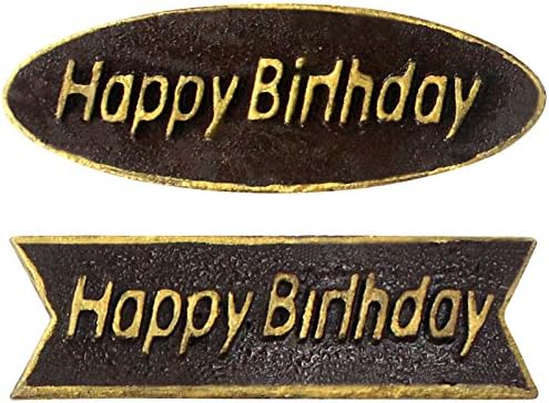 חלון Funshowcase יום הולדת שמח פלאק שוקולד עובש PS פלסטיק 2 צורות