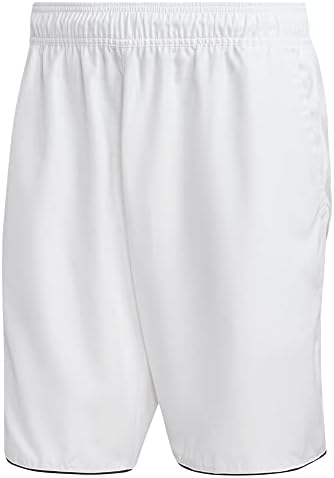 אדידס גברים של מועדון 9 אינץ טניס מכנסיים קצרים לבן