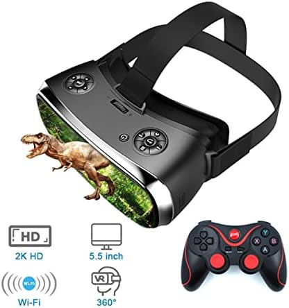 מכונה משולבת VR 2K HD WiFi 3D משקפיים חכמים 3G 16 גרם הכל בכוסות VR אחת במציאות מדומה קסדת VR VR קופסת