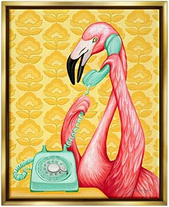 תעשיות סטופל פלמינגו מתקשר לחיוג טלפון פרחים גרובי טפטים, עיצוב מאת אמלי לגוו