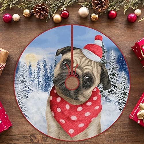 חצאיות עץ חג שמח כלב חג המולד עם צעיף כובע עץ חג המולד עץ חג המולד כלבי חג כלבי חג חג המולד עץ חג המולד לחגגת