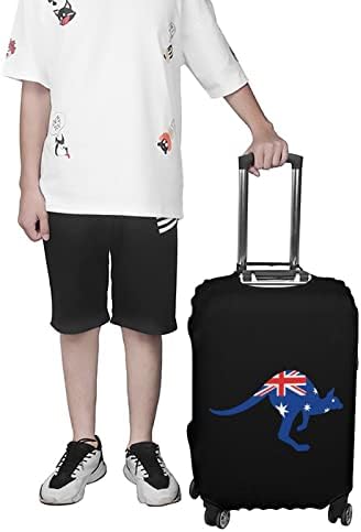 אוסטרליה דגל קנגורו אלסטי נסיעות לשמירת כיסוי רחיץ מטען מזוודת מגן מתאים