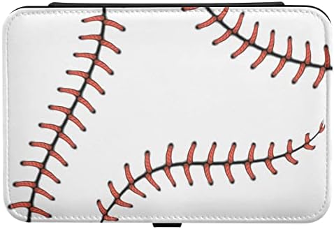 Emelivor Baseball Softball שרוכים תכשיטים תכשיטי PU עור שכבה כפולה תיבת תכשיטים תכשיטים מארגן טיולים קופסת תכשיטים