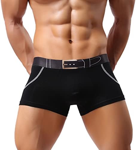 גברים של מתאגרפים תחתוני זכר מזדמן לנשימה תחתוני מכנסיים כותנה חגורת הדפסת תחתוני גברים תחתוני מעצב