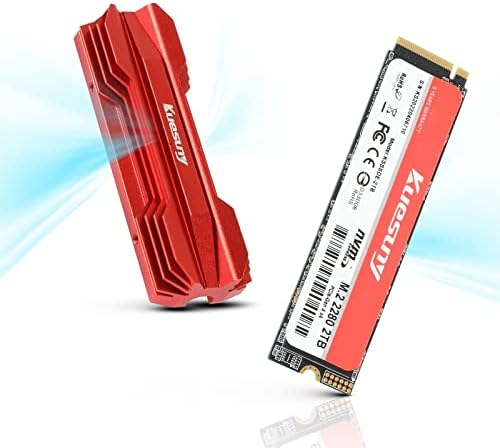 Kuesuny NVME 2TB M.2 2280 PCIE GEN 4X4 NVME SSD פנימי, כונן מצב מוצק, עד 4650MB/S עבור LATOP ו- PC מצוידים