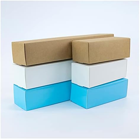 שוקלה 914 10 יחידות קופסא מתנת תכשיטי קופסא קרטון לבן כחול חום מסיבת חתונת פסטיבל מלבן קופסא מתנות