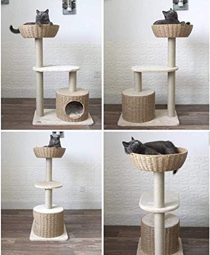 רב קומות חתול עץ קטיפה דירה, חתול עץ חתול מגדל עבור מקורה חתולים, חתול ריהוט חתול דירה חתול בית מגרד הודעות