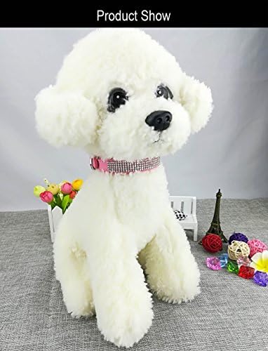 ניוטנסינה אופנה כלב צווארון ורצועה בלינג גורים צווארון עם ניגודיות צבע עופרת לכלבים קטנים בינוני כלבים