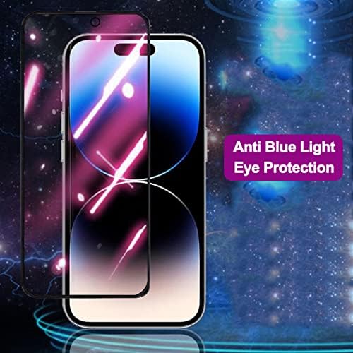 הרומיראנס תואם לאייפון 14 פרו מקס פרטיות מגן מסך אפקט מראה אנטי ריגול אנטי אור כחול הגנה על העיניים 2 מארז שיפוע