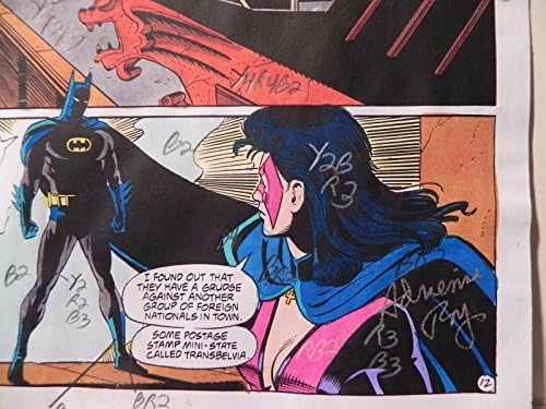 בלשי קומיקס 653 אמנות הפקה של באטמן חתמה על א. רוי עם קו-איי-פי 12