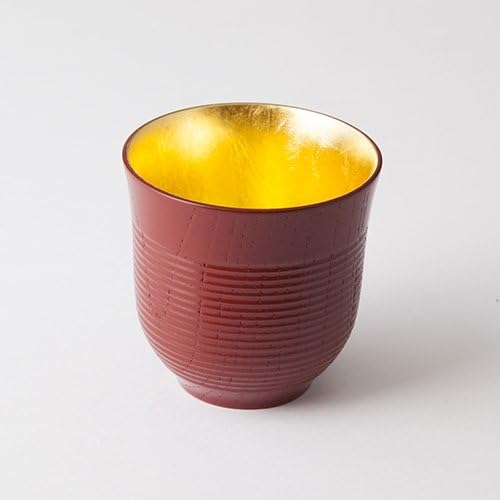 בחירת טוקיו Matcha - אוסימה: מיוטו צ'וואן - כוס התה של יונומי - 2 צבע - פנימי; זהב - כלי לכה של JP מאישיקאווה