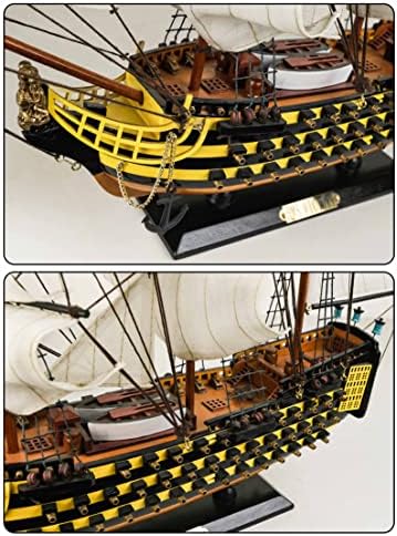 סיסטורי שיט דגם מעץ עיצוב ספינות HMS ניצחון 1/100 סולם העתק ספינת העתק דגם סירת מפרש תפאורה