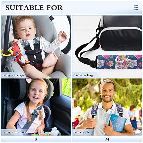 רצועת מושב מכונית פיל מנדלה מכסה לילדים לתינוקות 2 יח 'רצועות מושב רכב רפידות כרית כרית כרית כרית מגן