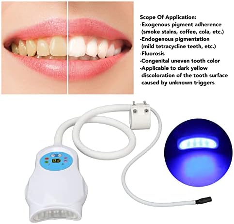 מנורת הלבנת שיניים אור כחול אור קרה 10 נוריות עגולות מכונת הלבנת שיניים למרפאה 110-240V
