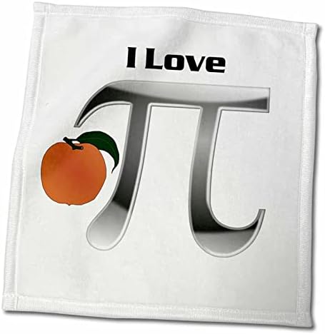 3 דרוז פלורן -הומור - תמונה של אני אוהב פאי אפרסק עם סמל מתמטיקה - מגבות