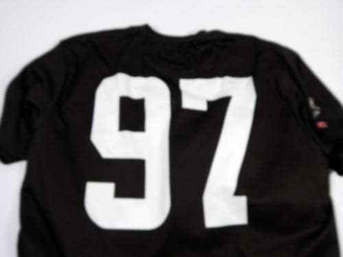 קליבלנד בראונס 97 משחק נעשה שימוש בראון אימון חולצת אימון ג'רזי 2XL DP45243 - משחק NFL לא חתום משומש גופיות