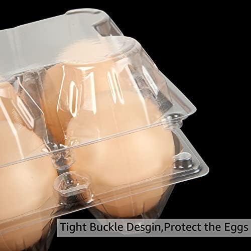 דג ' אב 100 מארז פלסטיק ביצת קרטונים, ברור פלסטיק ביצת קרטונים בתפזורת מחזיק עד 4 ביצים, פלסטיק