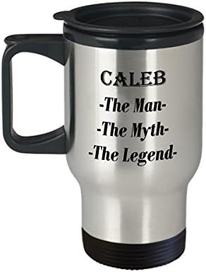 CALEB - האיש המיתוס האגדה מתנה לספל קפה מדהים - ספל נסיעות 14oz