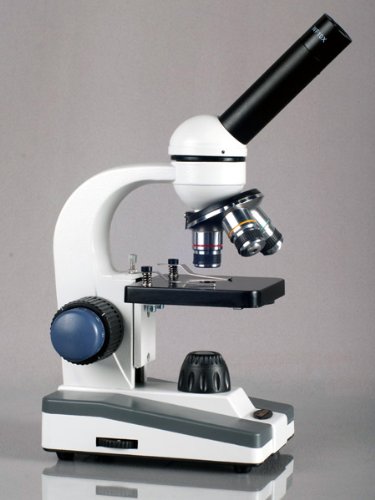 אמסקופ מ-150 ג-ה-1 פי 40-1000 לד מיקרוסקופ סטודנטים למדעים עם מעבה עדשה אחת ומצלמה דיגיטלית של 1.3 מגה פיקסל