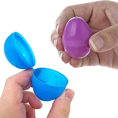 את סביבון החברה למילוי פסחא ביצים עם ציר בתפזורת צבעוני בהיר פלסטיק פסחא ביצים, מושלם עבור פסחא ביצת האנט, להפתיע