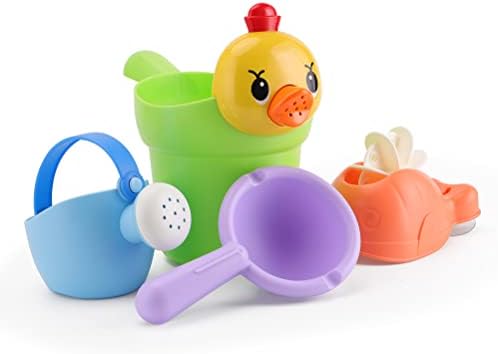 צעצועי אמבטיה של Shxkuan Baby לפעוטות 1-10 שנה צעצוע חמוד צעצוע שעמפו כוס לוויתן כוס יניקה גלגל