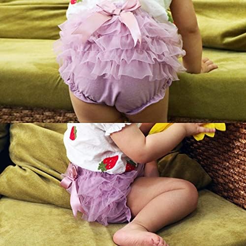 מכנסיים קצרים של פעוטות פעוטות תינוקות לתינוק טול פרוע תחתוני תלבושות תחרה