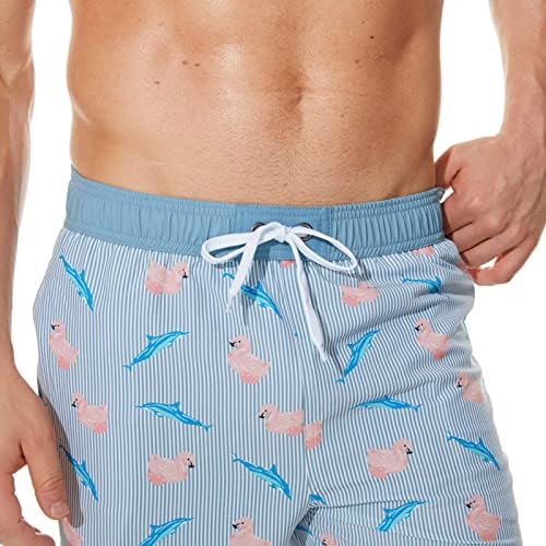מכנסיים קצרים של לוח אופנה קיץ גברים מהיר ויבש רגל רחבה חוף חוף מכנסיים קצרים משוררים בגדי ים בגדי ים בגדול
