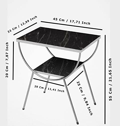 מודרני סגנון צד שולחן, שידה,מודרני סוף שולחן עם זהב מסגרת, קונסולת שולחן עם אחסון מדף, מבטא