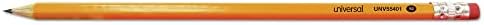אוניברסלי UNV55401 HB 2 עיפרון עץ המעורר מראש - עופרת שחורה, חבית צהובה