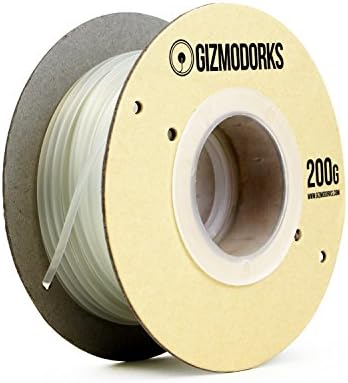 Gizmo Dorks ABS נימה למדפסות תלת מימד 1.75 ממ 200 גרם, שקוף